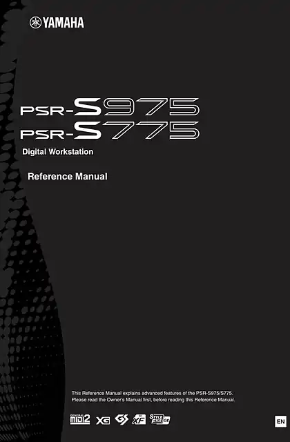 yamaha雅马哈PSR-S975_PSR-S775 Reference Manual
